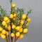 6-Piece Artificial Lemon Branches – 23.6-Inch Lifelike Fake Lemons with Leaves for Kitchen, Farmhouse, Party, Table Centerpiece, and Home Décor